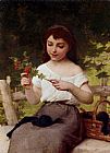 Emile Munier Famous Paintings - A Sprig of Berries